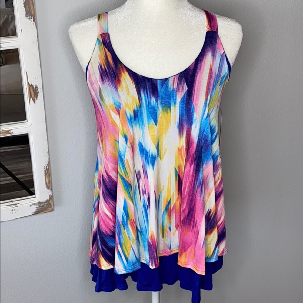 Colorful Tie Dye look Tank Top